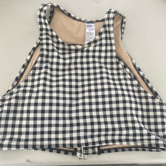 Old Navy Other - Old Navy open back checkered bathing suit top